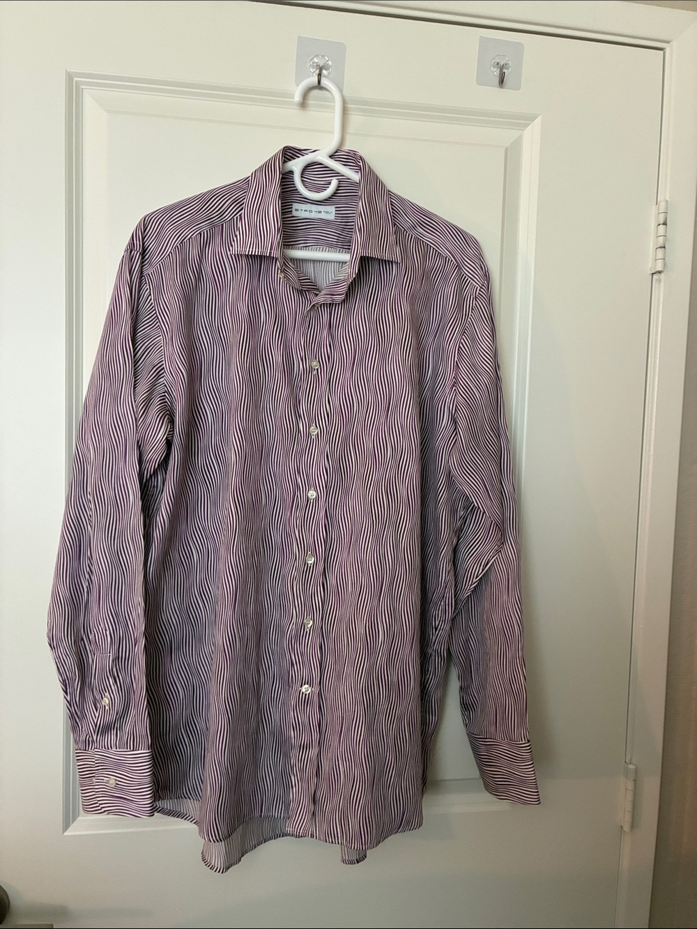 Etro Purple Stripe Men's Dress Shirt